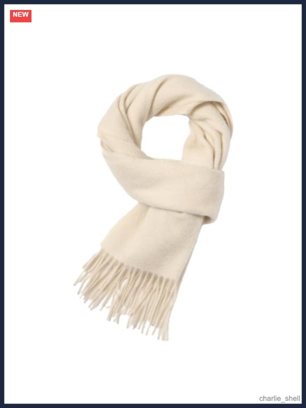 100% Pure Cashmere Scarf Warm Winter Shawl Fringed 71x12